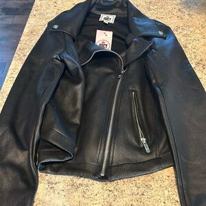 NWT leather style jacket.